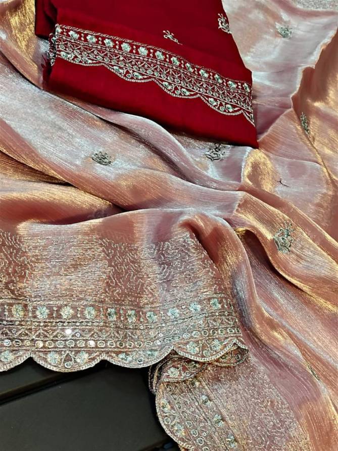 Jk Fashion Beautiful Colour Banglory Silk Embroidery Designer Sarees Wholesale Shop In Surat